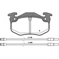 BPA0144.24 OPEN PARTS Комплект тормозных колодок, дисковый тормоз