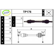 TP176 SERA Приводной вал