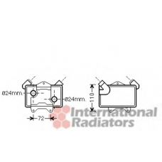 30003477 VAN WEZEL масляный радиатор, двигательное масло