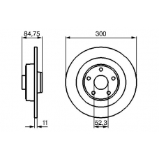 0 986 479 083 BOSCH Тормозной диск