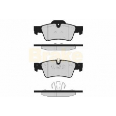 PA1676 BRAKE ENGINEERING Комплект тормозных колодок, дисковый тормоз