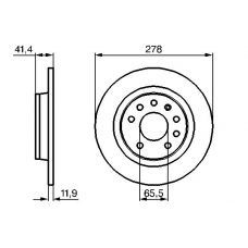 0 986 479 106 BOSCH Тормозной диск