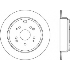 BDR2343.10 OPEN PARTS Тормозной диск