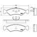 P 24 016 BREMBO Комплект тормозных колодок, дисковый тормоз