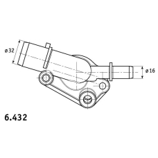 6.432.87 BEHR Термостат, охлаждающая жидкость