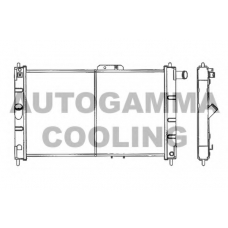 101157 AUTOGAMMA Радиатор, охлаждение двигателя