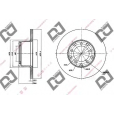 BD1480 DJ PARTS Тормозной диск