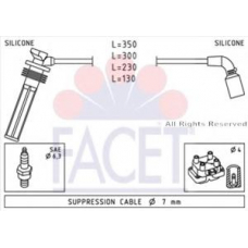 4.7249 FACET Комплект проводов зажигания