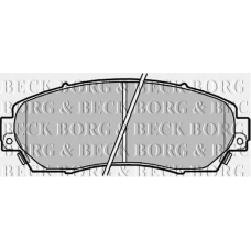 BBP2204 BORG & BECK Комплект тормозных колодок, дисковый тормоз