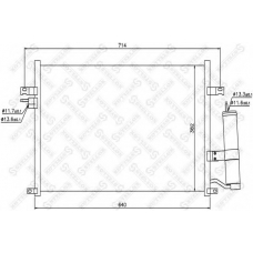 10-45045-SX STELLOX Конденсатор, кондиционер