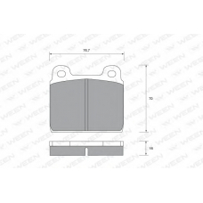 151-2250 WEEN Комплект тормозных колодок, дисковый тормоз