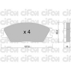 822-081-0 CIFAM Комплект тормозных колодок, дисковый тормоз