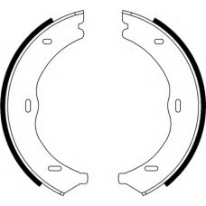 33978 SPIDAN Комплект тормозных колодок, стояночная тормозная с