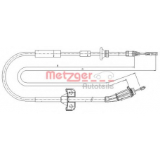 10.8066 METZGER Трос, стояночная тормозная система