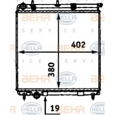 8MK 376 718-634 HELLA Радиатор, охлаждение двигателя