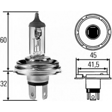 8GJ 004 173-121 HELLA Лампа накаливания, основная фара