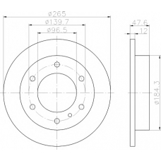 MDC771 MINTEX Тормозной диск