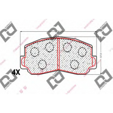 BP1776 DJ PARTS Комплект тормозных колодок, дисковый тормоз