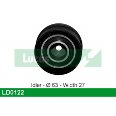 LD0122 TRW Натяжной ролик, ремень грм