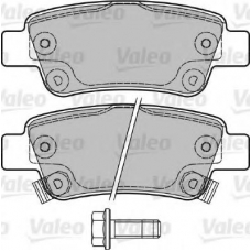 601038 VALEO Комплект тормозных колодок, дисковый тормоз