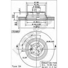 BS 8491 BRECO Тормозной диск