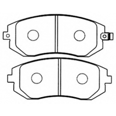 AKD-1286 ASVA Комплект тормозных колодок, дисковый тормоз