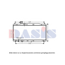 100080N AKS DASIS Радиатор, охлаждение двигателя