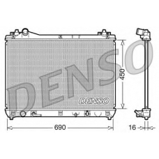 DRM47017 DENSO Радиатор, охлаждение двигателя