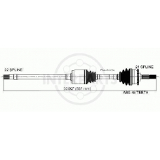 PG-8-33-209A InterParts Приводной вал