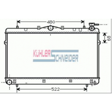 5702201 KUHLER SCHNEIDER Радиатор, охлаждение двигател