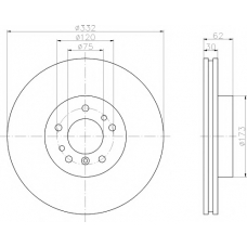 MDC1131 MINTEX Тормозной диск