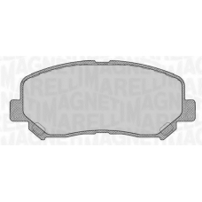 363916060710 MAGNETI MARELLI Комплект тормозных колодок, дисковый тормоз