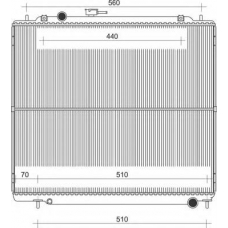 350213111400 MAGNETI MARELLI Радиатор, охлаждение двигателя