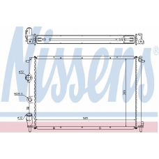 63977A NISSENS Радиатор, охлаждение двигателя
