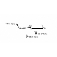 112291 ERNST Глушитель выхлопных газов конечный