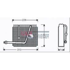 8718501 KUHLER SCHNEIDER Испаритель, кондиционер