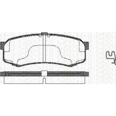 8110 13032 TRISCAN Комплект тормозных колодок, дисковый тормоз