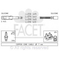 4.9648 FACET Ккомплект проводов зажигания