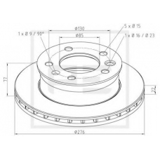 016.291-00A PE Automotive Тормозной диск