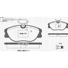 8110 10928 TRIDON Brake pads - front