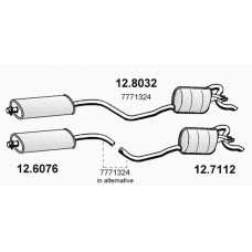 12.7112 ASSO Глушитель выхлопных газов конечный