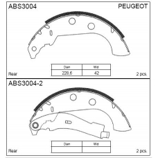 ABS3004 Allied Nippon Колодки барабанные