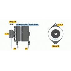 6 033 GB3 035 BOSCH Генератор