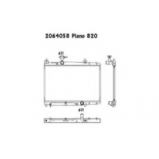 2064058 ORDONEZ Радиатор, охлаждение двигателя