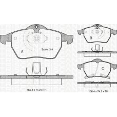 8110 24011 TRIDON Brake pads - front