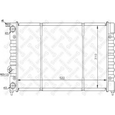 10-26220-SX STELLOX Радиатор, охлаждение двигателя