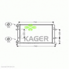 31-2834 KAGER Радиатор, охлаждение двигателя