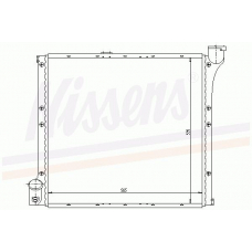 65221 NISSENS Радиатор, охлаждение двигателя
