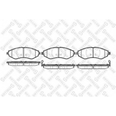 656 022-SX STELLOX Комплект тормозных колодок, дисковый тормоз