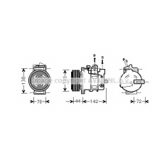 MSK571 AVA Компрессор, кондиционер